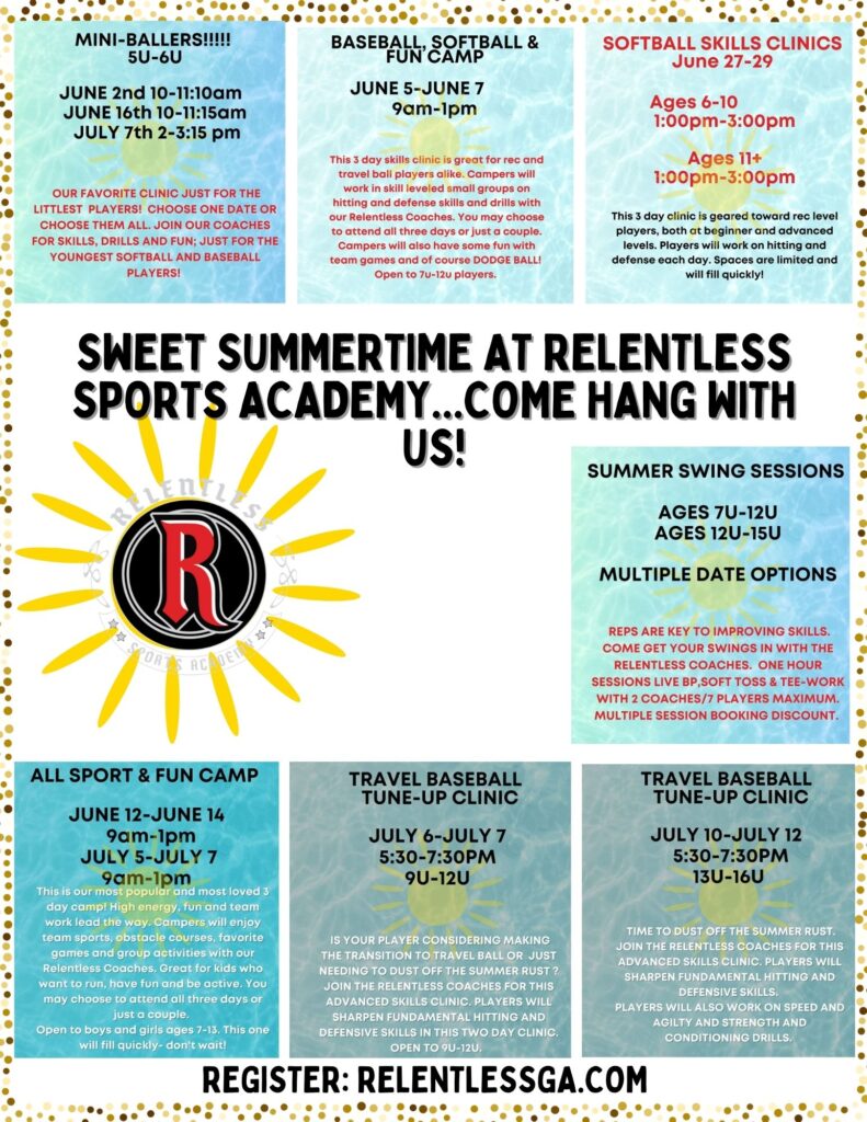 SWEET SUMMER TIME AT RELENTLESS SPORTS ACADEMY
