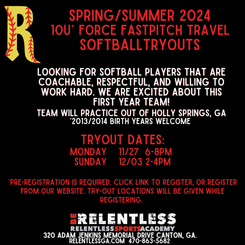 Looking for players that are coachable, respectful, and willing to work hard. Teams will practice out of Holly Springs, GA